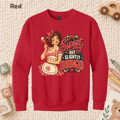 Retro Pinup Girl T-Shirt, Sweet but Slightly Unhinged Baking Graphic Tee, Vintage Baker Shirt