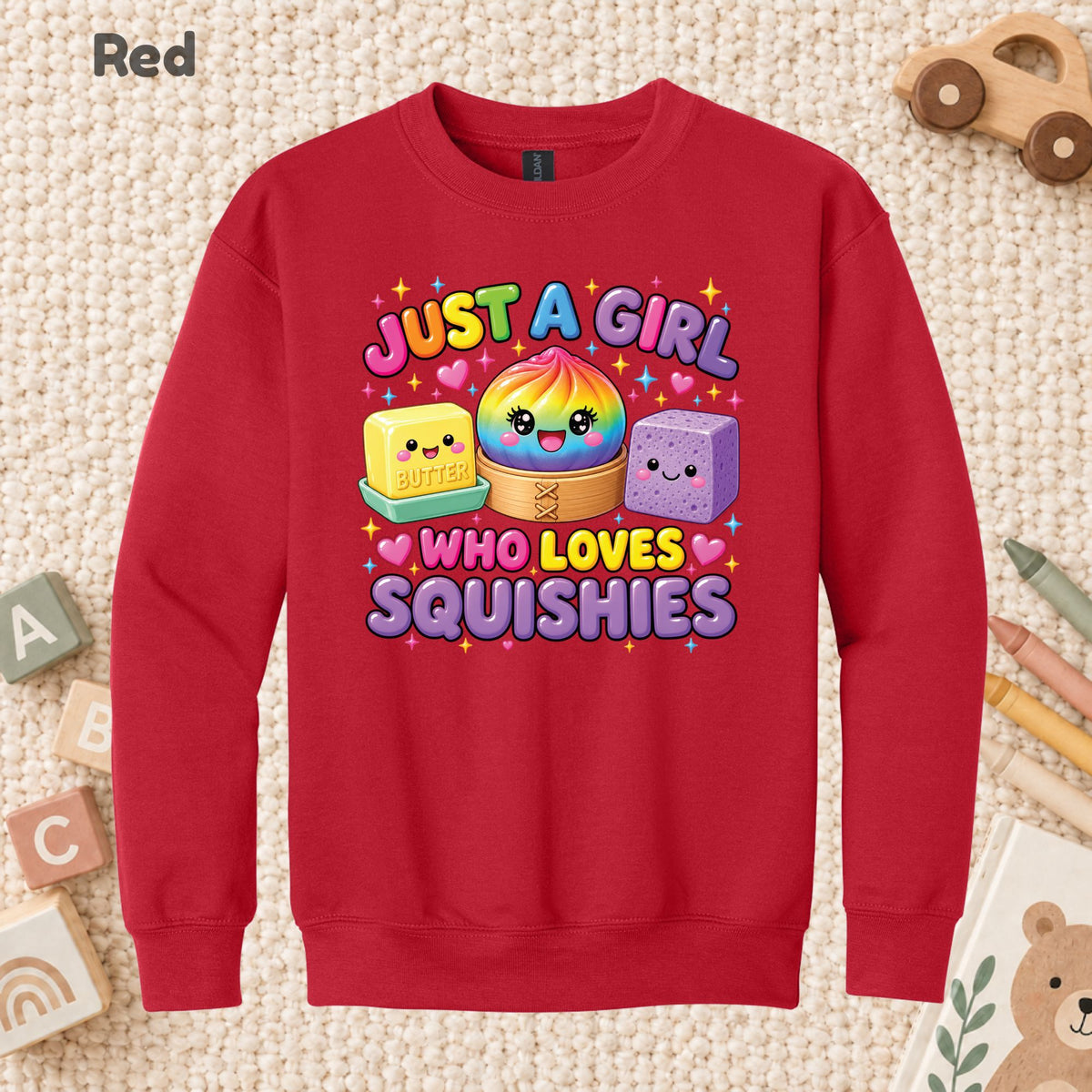 Just a Girl Who Loves Squishies T-Shirt, Cute Kawaii Tee, Squishy Lover Sweatshirt