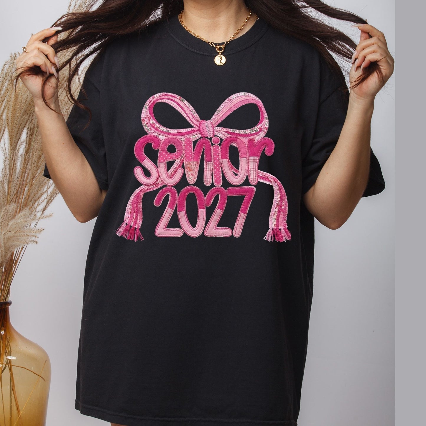 Senior 2027 DTF Gang Sheet Senior Sunrise Premade DTF Transfer Ready to Press Leopard Bow Graduation Heat Transfer For Shirts Trendy