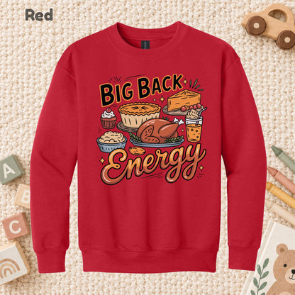 Big Back Energy Thanksgiving T-Shirt, Funny Roasted Turkey Tee, Holiday Feast Sweatshirt