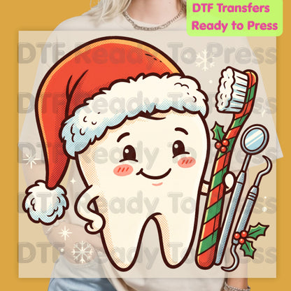 Christmas Teacher Patchwork DTF Transfers, School Snowman Plaid Holiday Ready to Press