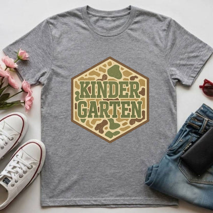 Boys Retro Camo Back to School Shirt Kinderarten Pre-K First Grade Second Grade Third Grade Fourth Grade Fifth Grade Kids Welcome Back Tees