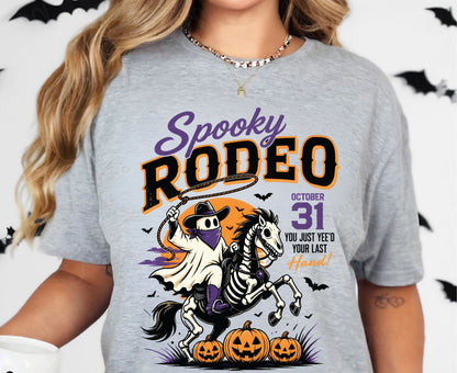 Western Halloween Premade Gang Sheet Vintage Halloween DTF Transfer ready to Press Retro Spooky Season Ghost Pumpkin Heat Transfer