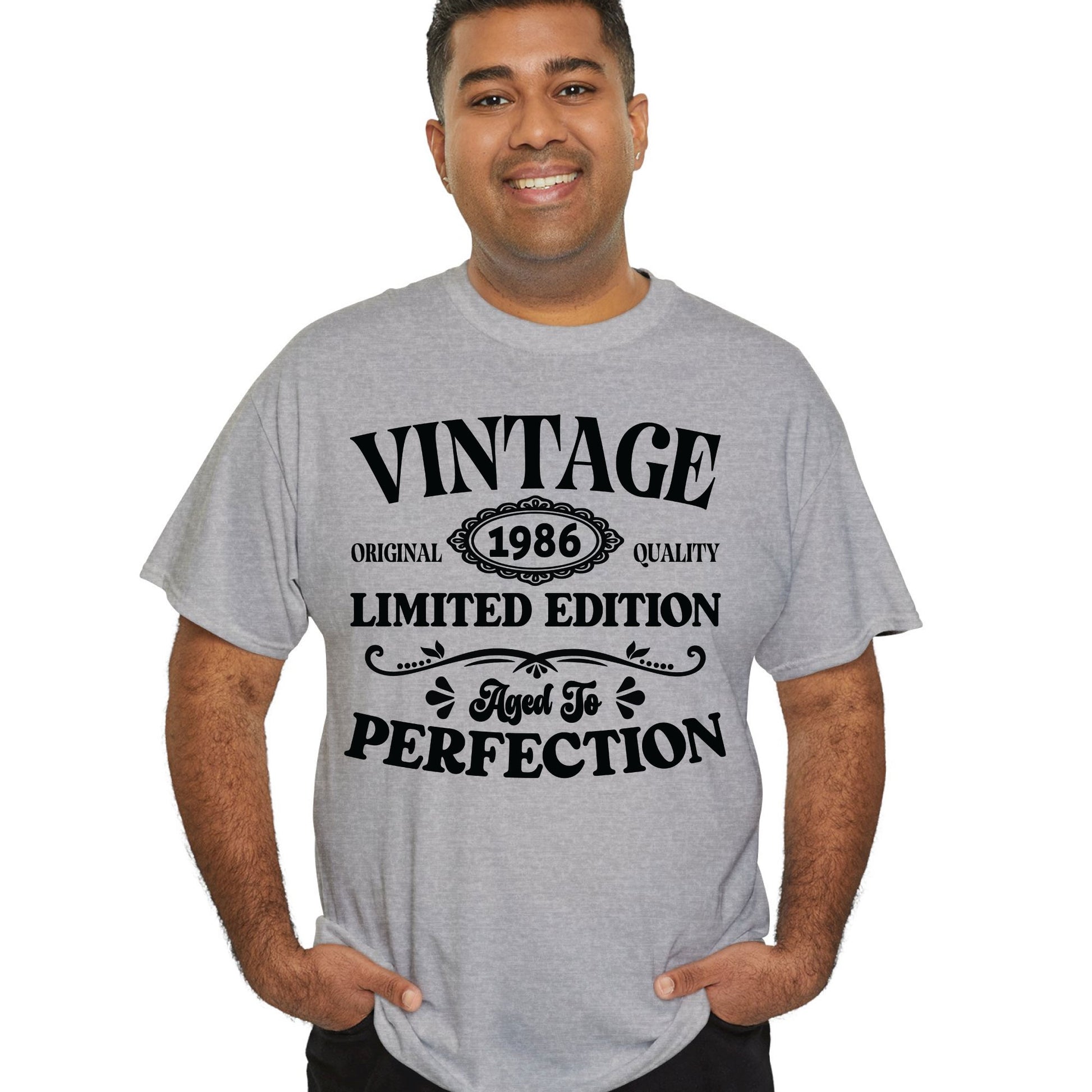 40th Birthday Shirt Vintage 1986 T-Shirt Limited Edition 40 Year Birthday Gift Aged To Perfection Tee Original Quality 1986 Birthday Party Outfit