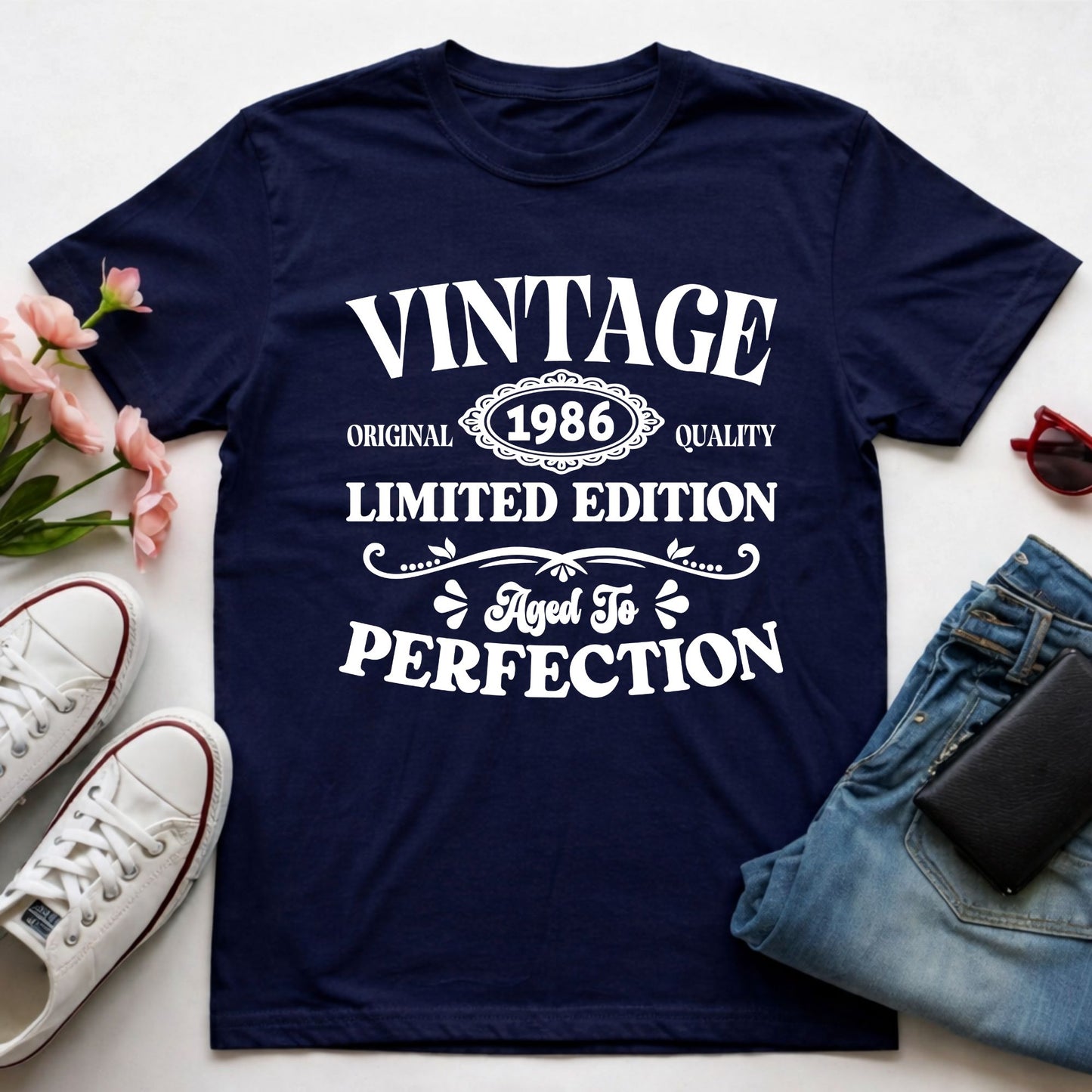 40th Birthday Shirt Vintage 1986 T-Shirt Limited Edition 40 Year Birthday Gift