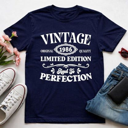 40th Birthday Shirt Vintage 1986 T-Shirt Limited Edition 40 Year Birthday Gift