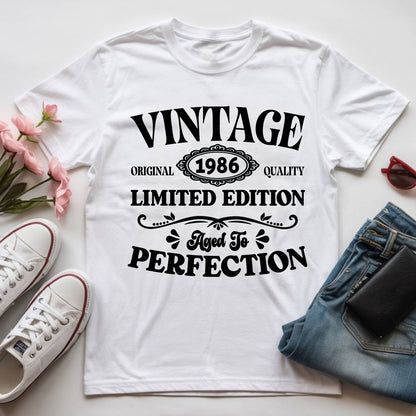 40th Birthday Shirt Vintage 1986 T-Shirt Limited Edition 40 Year Birthday Gift