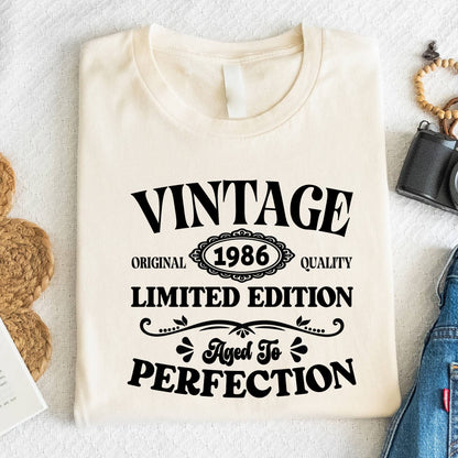 40th Birthday Shirt Vintage 1986 T-Shirt Limited Edition 40 Year Birthday Gift
