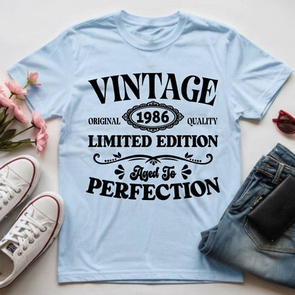 40th Birthday Shirt Vintage 1986 T-Shirt Limited Edition 40 Year Birthday Gift