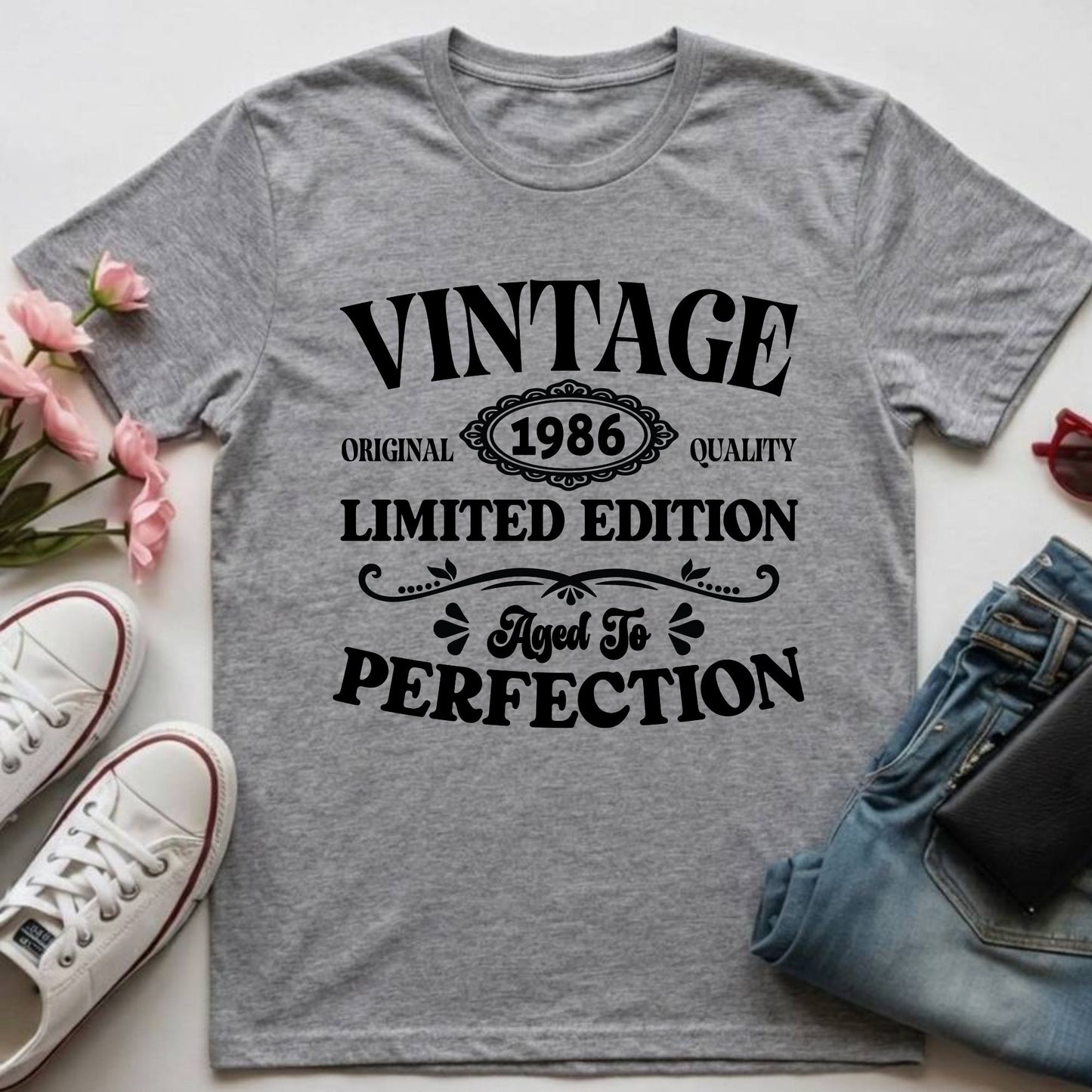 40th Birthday Shirt Vintage 1986 T-Shirt Limited Edition 40 Year Birthday Gift