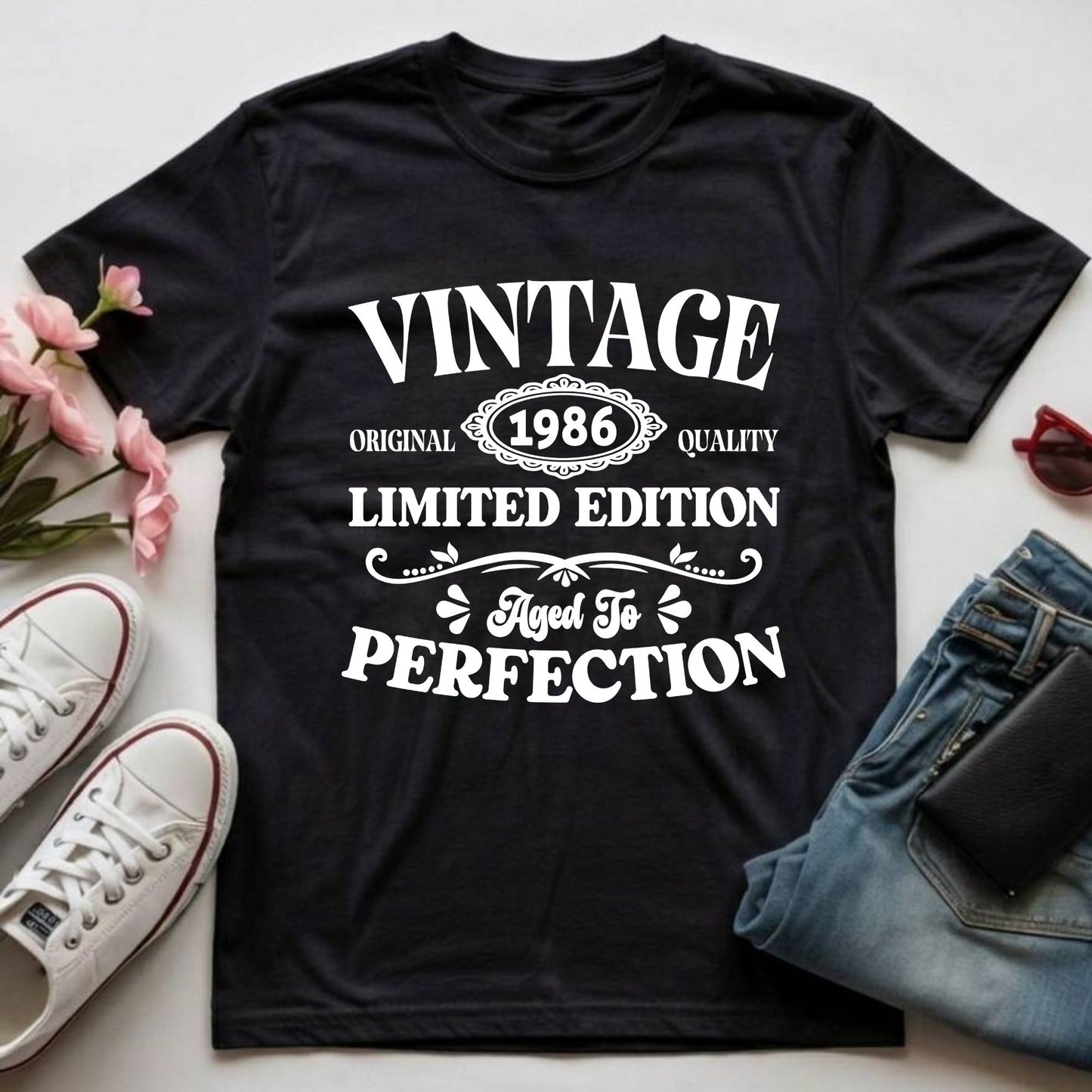 40th Birthday Shirt Vintage 1986 T-Shirt Limited Edition 40 Year Birthday Gift