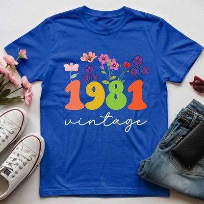 45th Birthday Shirt Women Made in 1981 T-Shirt
