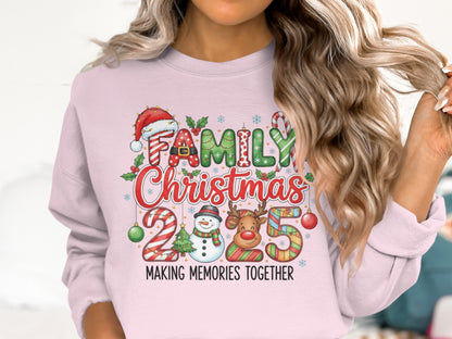 2025 Family Christmas Making Memories Together Sweatshirt