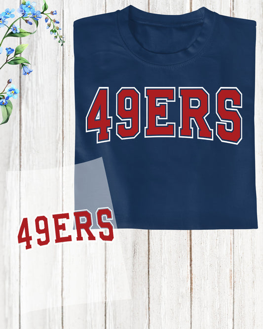 49ers DTF Heat Transfer Ready to Press