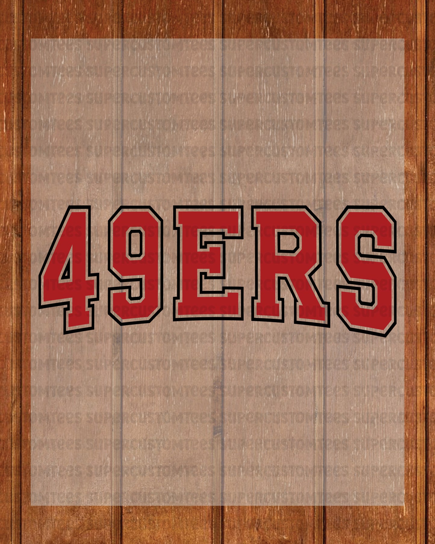 49ers DTF Transfer Ready to Press