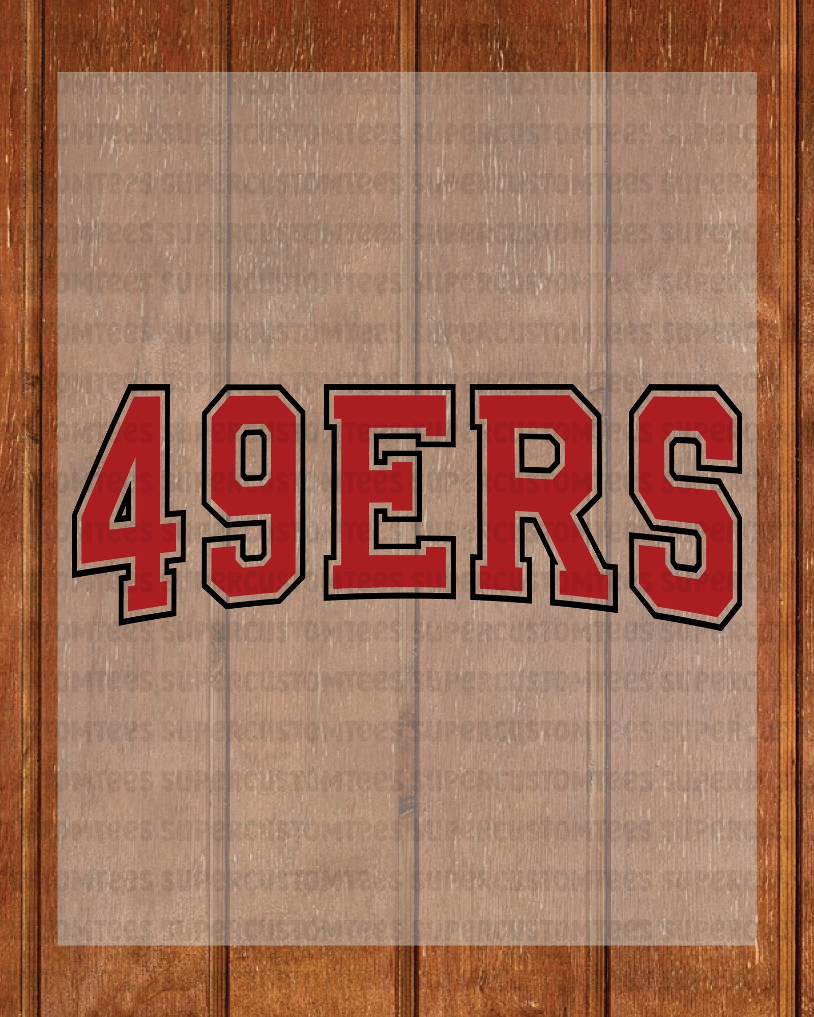 49ers DTF Transfer Ready to Press