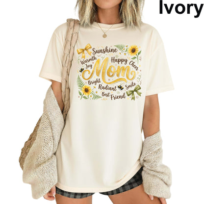 Mom Comfort Colors T Shirt Nana Grandma Tees Mothers Day Gift For Mama Grammy Shirts Great Grandma Apparel