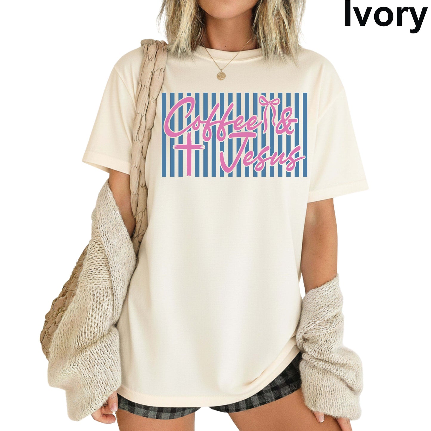 Jesus Lover Comfort Colors T Shirt Christian Apparel Religious Tees Jesus made Her Mama Big Jesus Fan Make Heaven Crowded Love Like Jesus