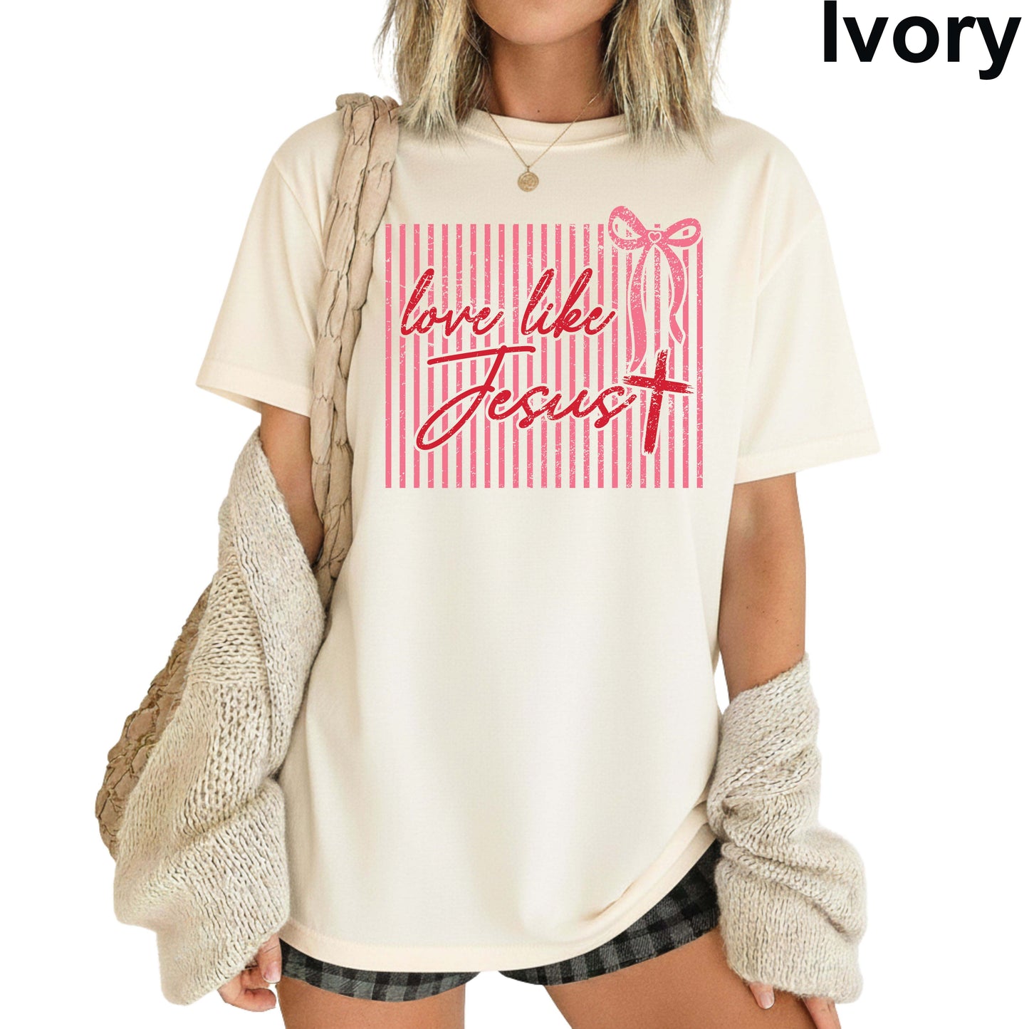 Jesus Lover Comfort Colors T Shirt Christian Apparel Religious Tees Jesus made Her Mama Big Jesus Fan Make Heaven Crowded Love Like Jesus