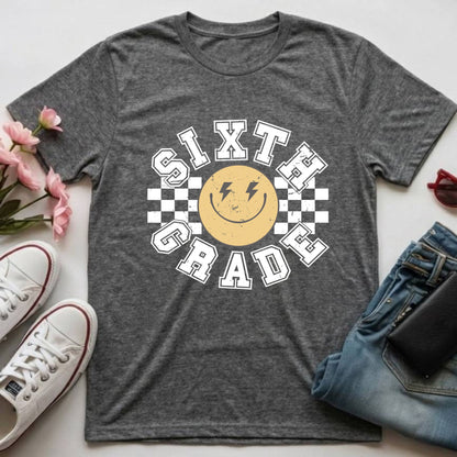 School Grade Shirt Leveled up to Kinderarten Pre-K First Grade Second Grade Third Grade Fourth Grade Fifth Grade Gamer Kids School Tees