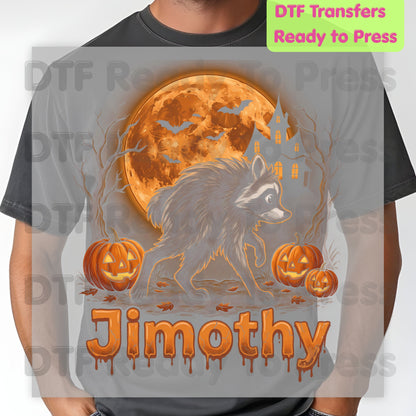 Halloween Jimothy Werewolf DTF Transfers, Spooky Moon Pumpkins Horror Ready to Press