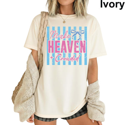 Jesus Lover Comfort Colors T Shirt Christian Apparel Religious Tees Jesus made Her Mama Big Jesus Fan Make Heaven Crowded Love Like Jesus