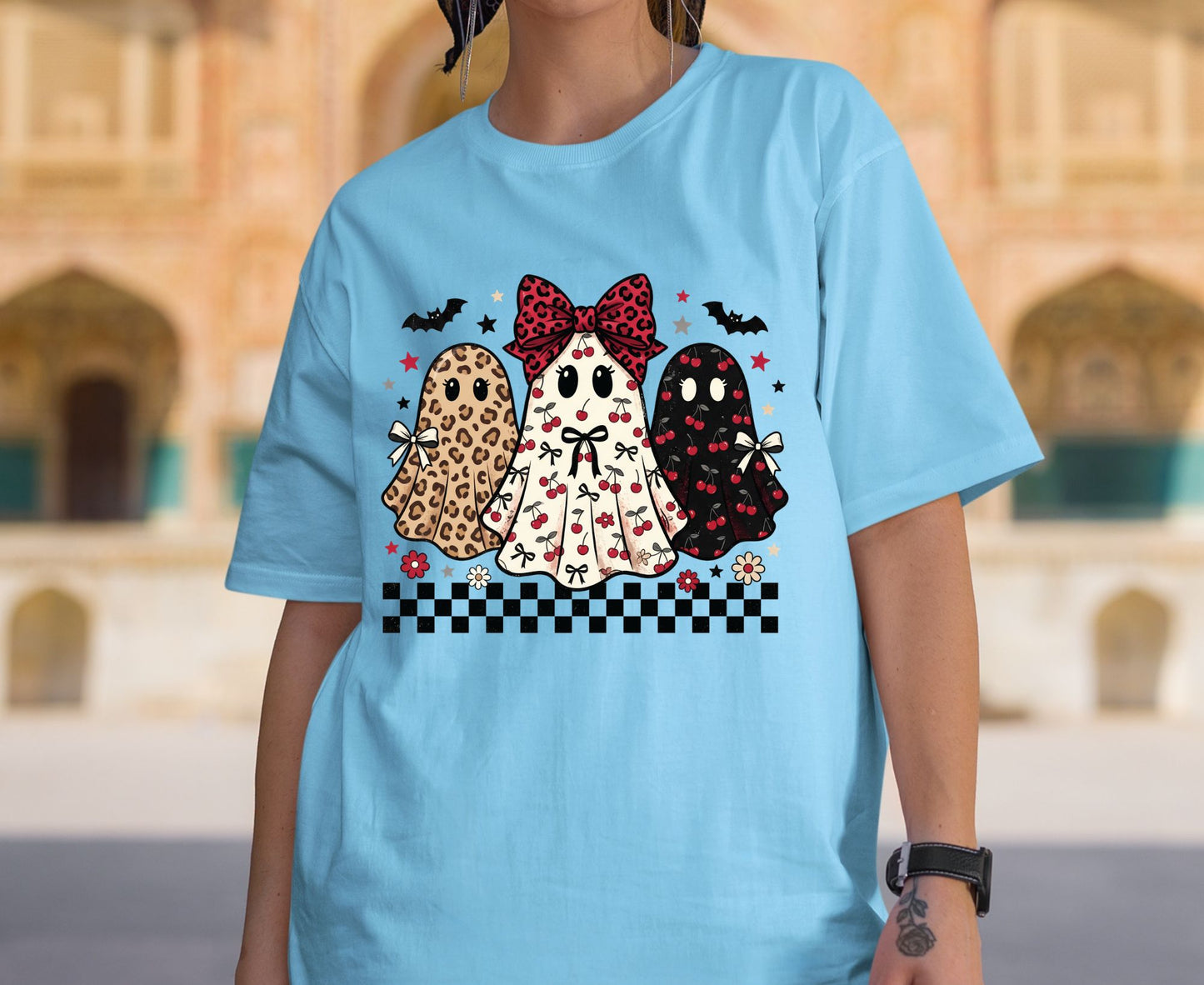 Halloween Premade DTF Transfer Ready to Press Holiday Season Spooky Ghost Heat Transfer For Shirts Halloween iron on Transfer Designs