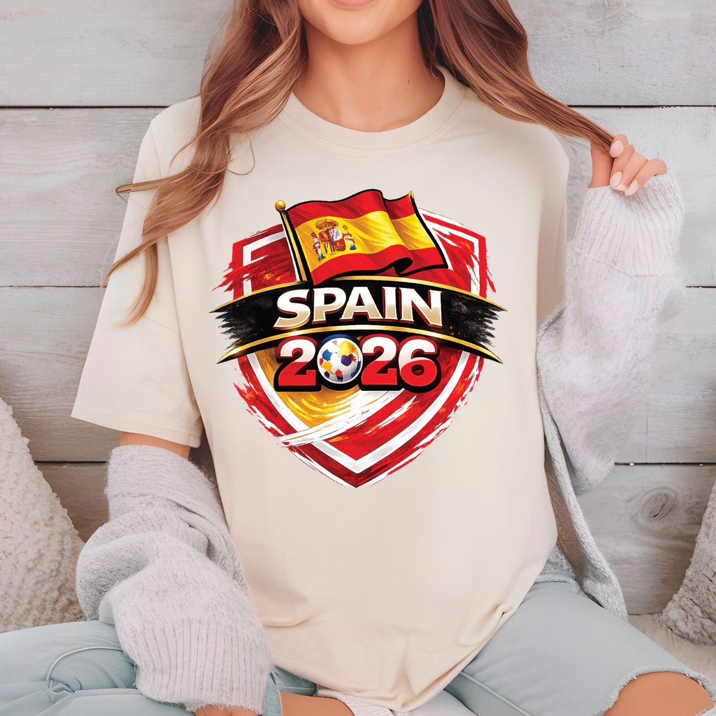 Spain World Cup 2026 DTF Transfer Ready to Press