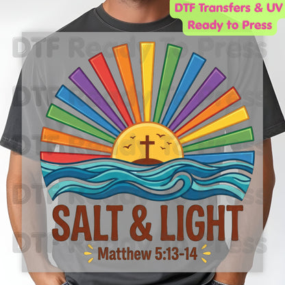 Salt and Light DTF Transfer Ready to Press