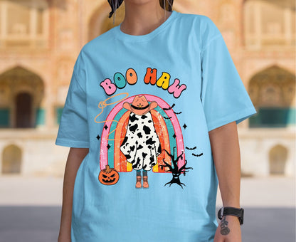 Western Halloween Premade Gang Sheet Vintage Halloween DTF Transfer ready to Press Retro Spooky Season Ghost Pumpkin Heat Transfer