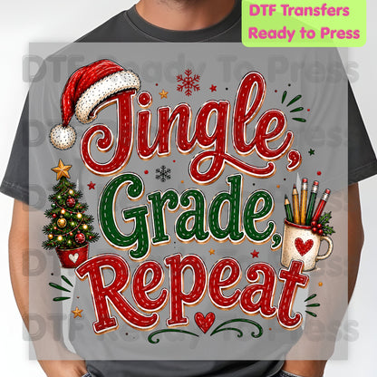 Merry Little Sparks DTF Transfers, Christmas Cable Knit Bow Disco Holiday Ready to Press
