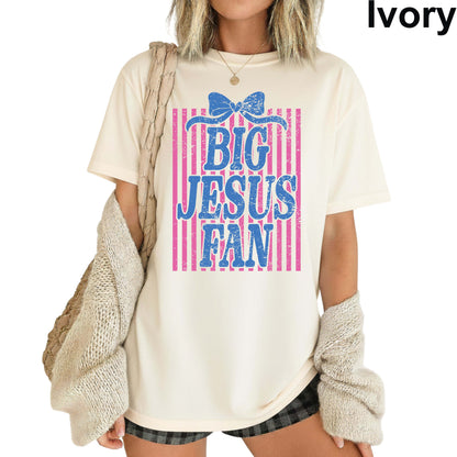 Jesus Lover Comfort Colors T Shirt Christian Apparel Religious Tees Jesus made Her Mama Big Jesus Fan Make Heaven Crowded Love Like Jesus