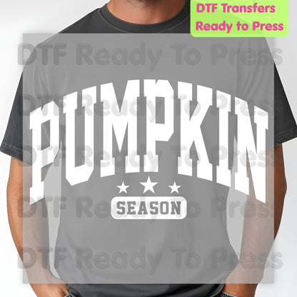 Pumpkin Season DTF Transfer Ready to Press