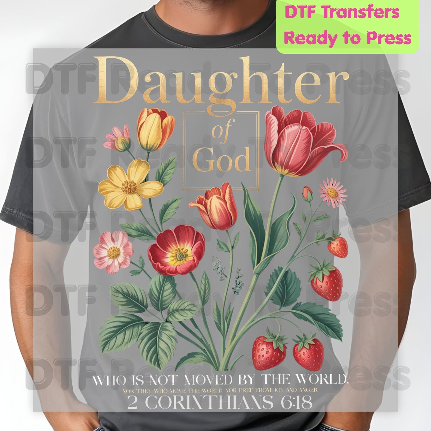Daughter of God DTF Transfer Ready to Press