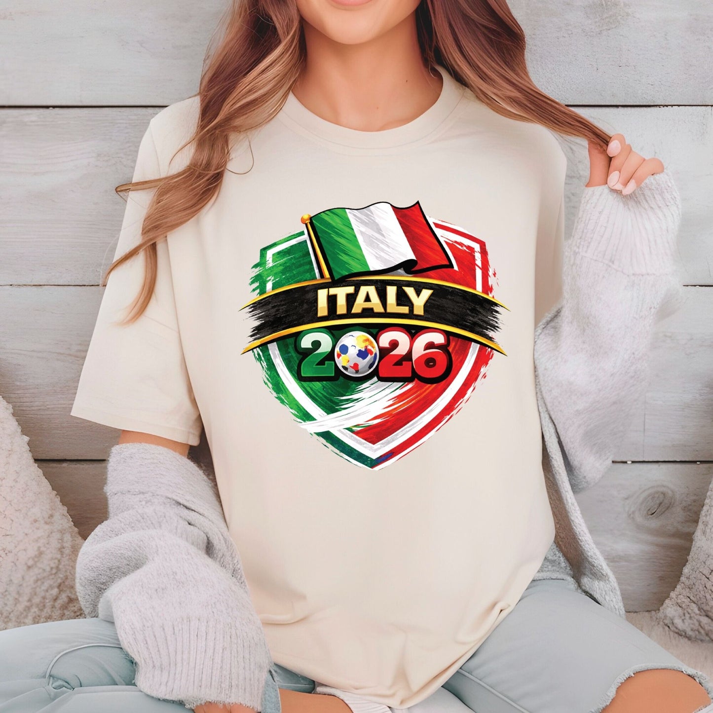 Italy World Cup 2026 DTF Transfer Ready to Press