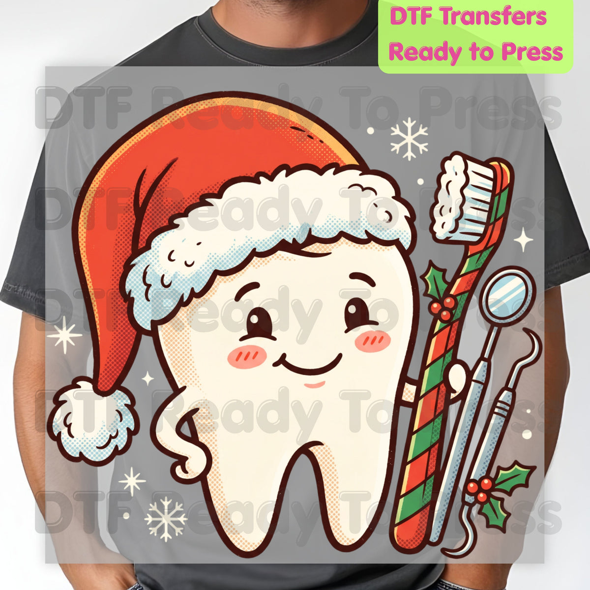 Christmas Teacher Patchwork DTF Transfers, School Snowman Plaid Holiday Ready to Press