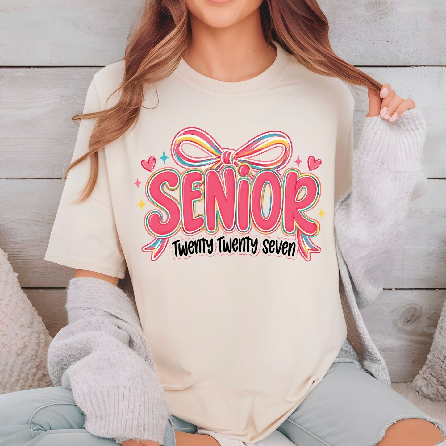 Senior Class Of 2027 Premade DTF Gang Sheet Graduation Class of 2k27 DTF Transfer Ready to Press Trendy Senior Heat Transfer For Shirts