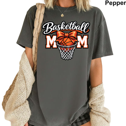 Basketball Comfort Colors T Shirt Raising Baller Apparel Game Day Soccer Mom Tees Basketball Mom Gift Shirts