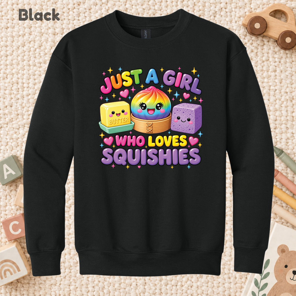 Just a Girl Who Loves Squishies T-Shirt, Cute Kawaii Tee, Squishy Lover Sweatshirt
