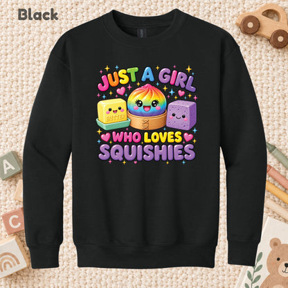 Just a Girl Who Loves Squishies T-Shirt, Cute Kawaii Tee, Squishy Lover Sweatshirt