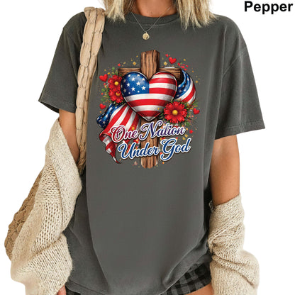 USA Freedom Comfort Colors T Shirt America 250 Years Celebration Apparel Jesus Saves America Tees God Bless America Christian Clothing