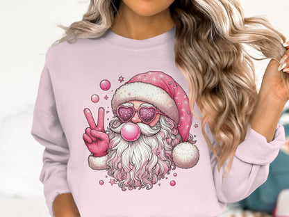 Retro Santa Graphic Holiday Sweater Product