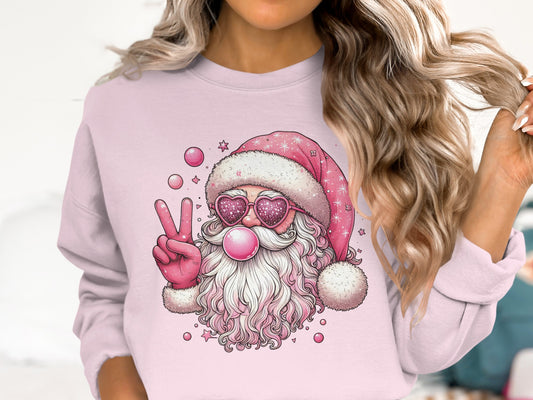 Retro Santa Graphic Holiday Sweater Product