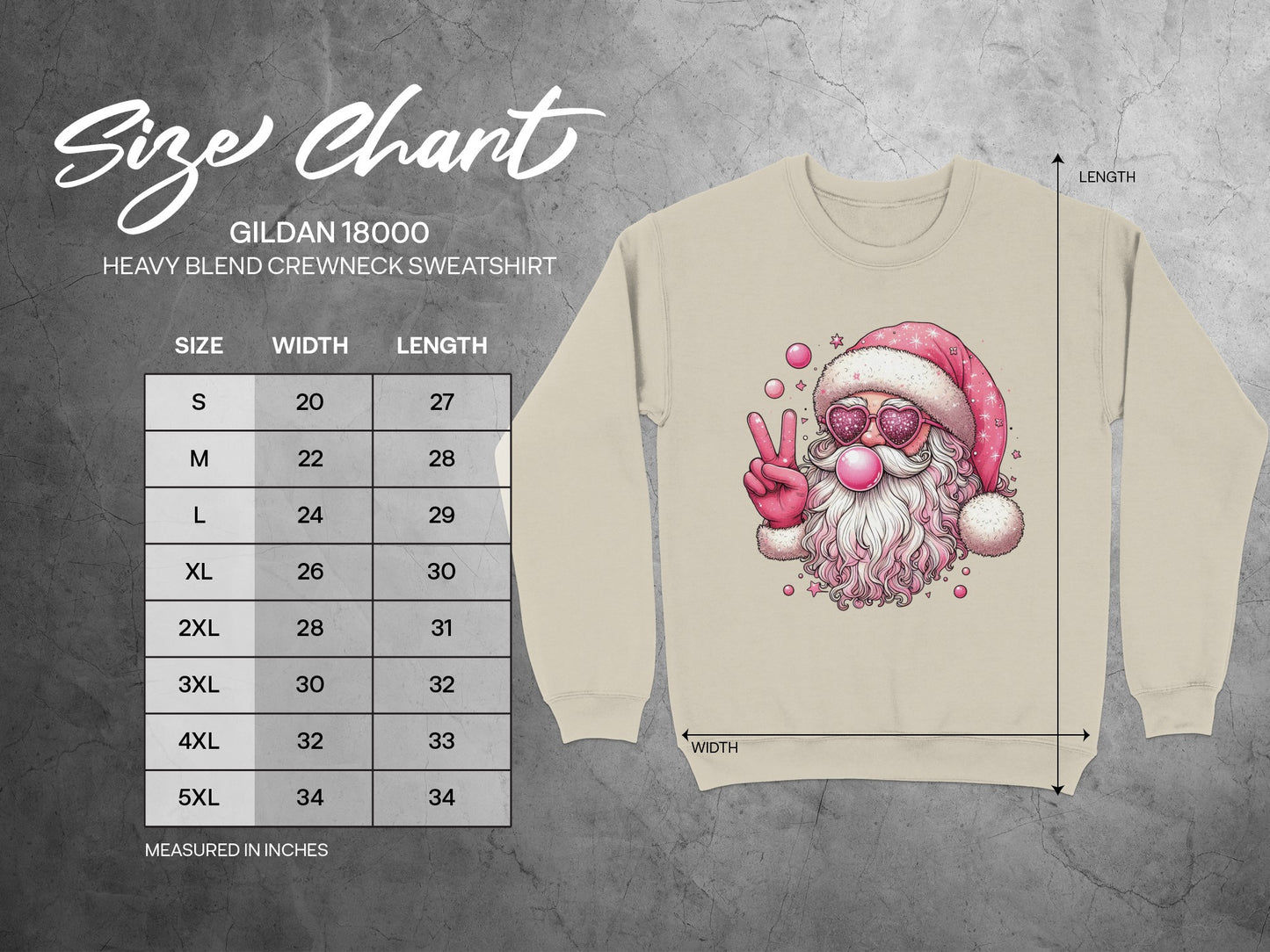 Santa Claus Peace Sign Christmas Sweatshirt product