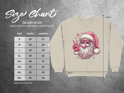 Santa Claus Peace Sign Christmas Sweatshirt product