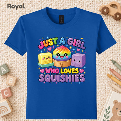 Just a Girl Who Loves Squishies T-Shirt, Cute Kawaii Tee, Squishy Lover Sweatshirt