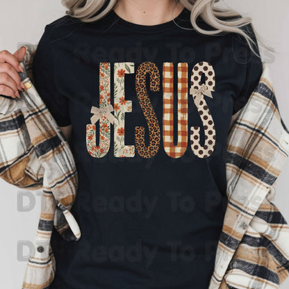 Jesus DTF Transfer Ready to Press