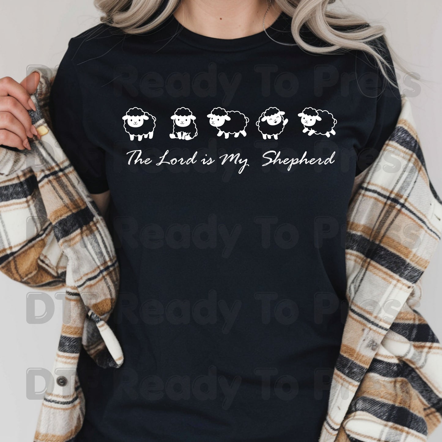The Lord Is My Shepherd DTF Transfer Ready to Press