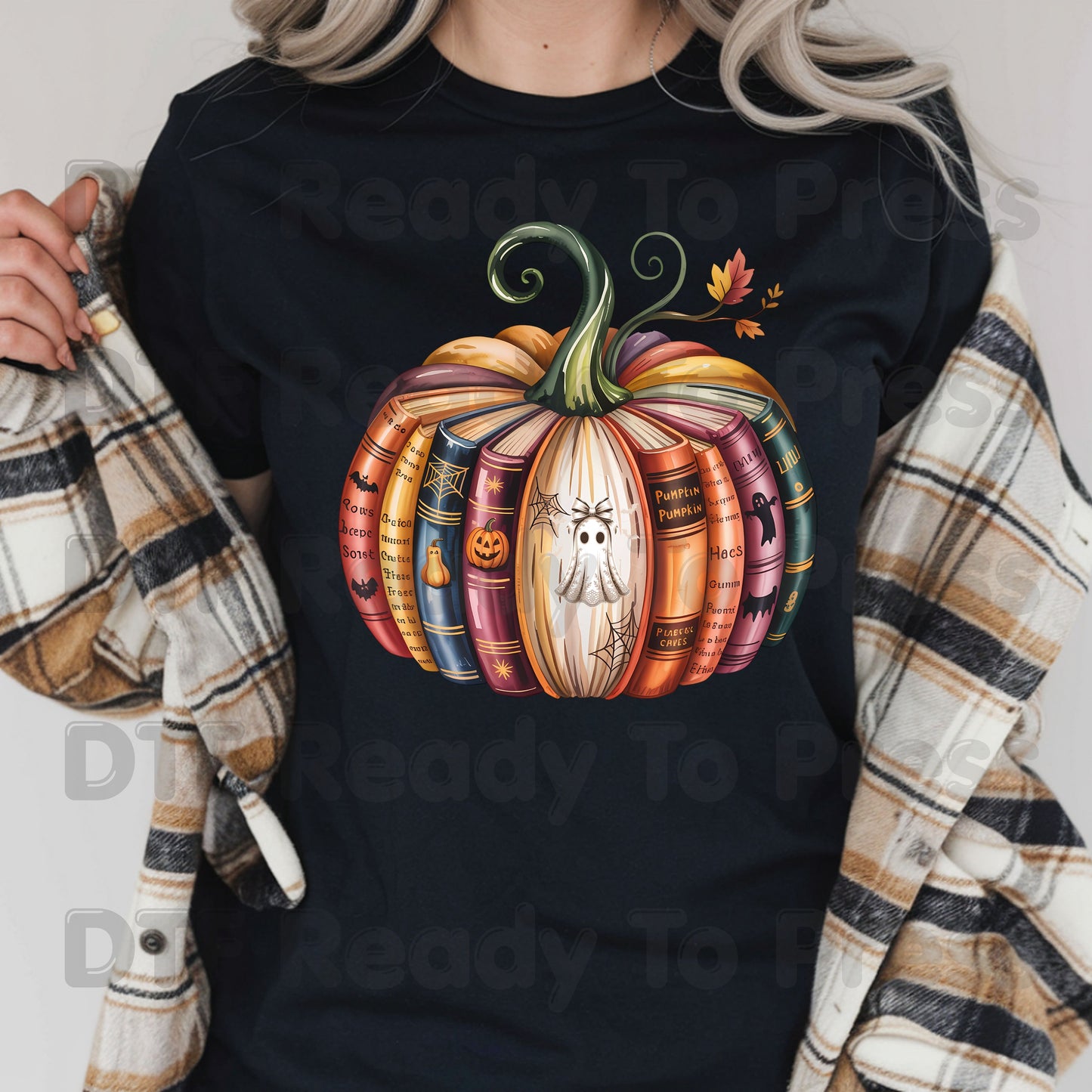 Bookish Pumpkin DTF Transfer Ready to Press