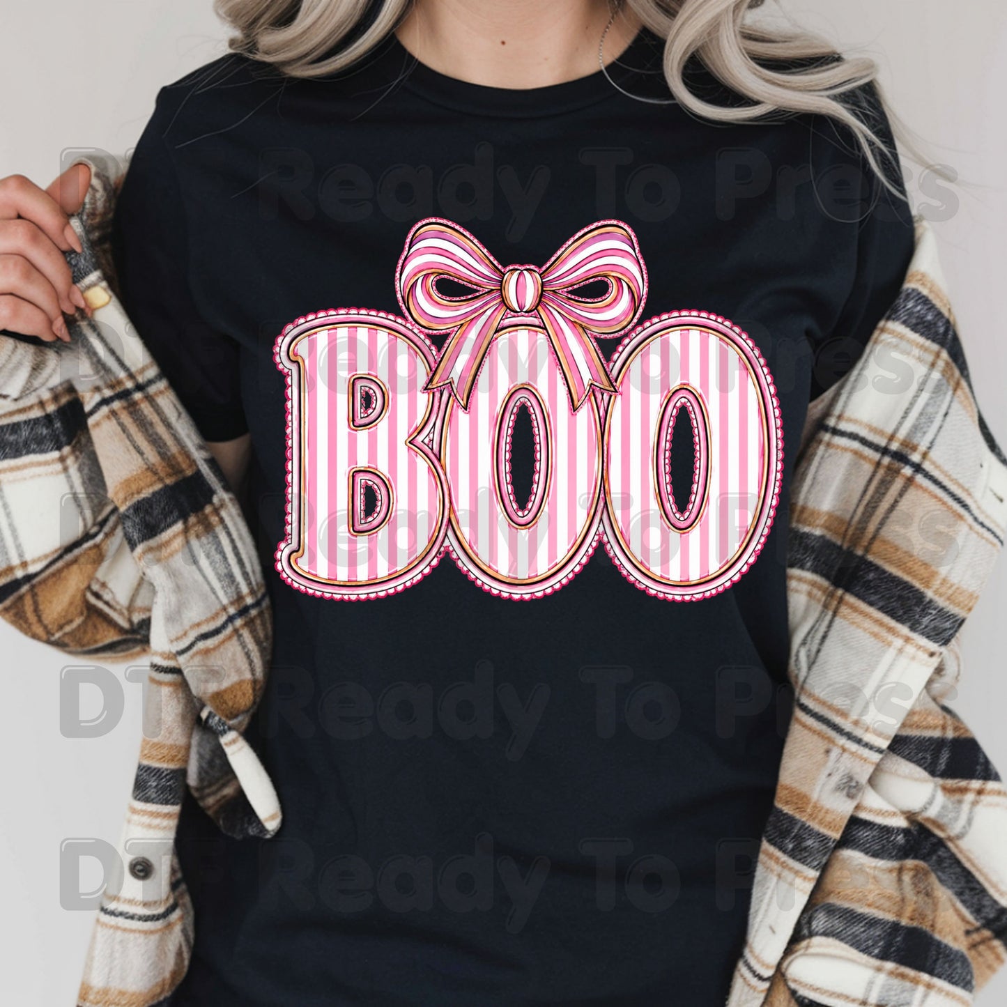 Pink Spooky Nurse Squad DTF Transfers, Halloween Ghost Stethoscope Medical Bandage Ready to Press